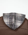Marceline Down Drawstring Hooded Shacket