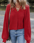 Evelyn Knit Drop Shoulder Sweater
