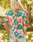 Jolene Ruched Short Sleeve Blouse