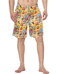 Vintage Rodeo Poster Mens Western Swim Trunks Shorts