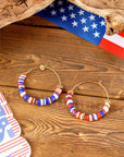 Eden Beaded Large Hoop Earrings