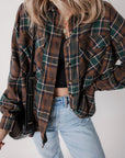 Elizabeth Plaid Print Chest Shirt