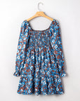 Norava Ruffled Sleeve Floral Dress