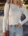 Astrid Knit Slim Fit Long Sleeve Top
