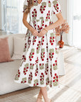 Promise Sleeve Tiered Maxi Dress