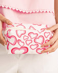 Lea Printed Canvas Cosmetic Bag