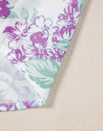 Floral Ruffle Sleeve Frilled Button-Up Shirt