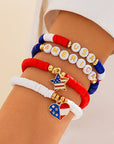 Harper Letter Beaded Bracelet Set