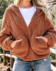 Bethany Up Hooded Sherpa Jacket