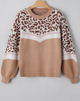 Eliana Block Knit Baggy Sweater