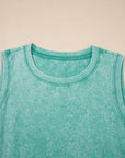 Mineral Wash Pocketed Tank Mini Dress