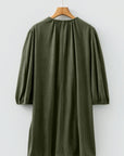 Michelle Pleated Corduroy Mini Dress