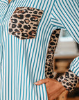 Savannah Contrast Patchwork Long Shirt