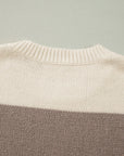 Livia Colorblock Loose Pullover Sweater