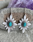 Kahlani Flower Shape Hook Earrings