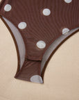 Polka Dot Mesh Long Sleeve Bodysuit