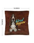 Baha Ranch Basset Hound Drool Happens Pillow Case Made In America