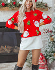 Harper Pattern Drop Shoulder Sweatshirt