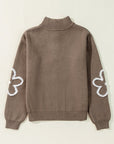 Eleanor Half Zipper Stand Sweater