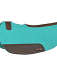 HILASON Western Wool Felt Contoured Horse Saddle Pad W/ Distressed Wear Leather | for Horses
