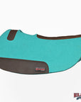 HILASON Western Wool Felt Contoured Horse Saddle Pad W/ Distressed Wear Leather | for Horses