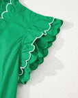 Mia Layered Short Sleeve Blouse