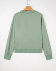 Flower Patchwork Raw Edge Drop Shoulder Top