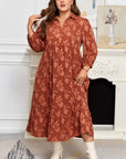 Mallory 4 Sleeve Long PLUS Dress