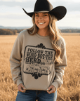Follow The Word Not The Herd Graphic Sweatshirt