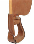 Full Grain Leather Flag Pole Post Saddle Holder For Parades And Ceremonies