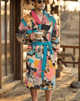 Baha Ranch Retro Pop Western Men's Robe