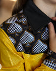 *YOUTH* GOLD SPADE SPARKLE PERFORMANCE RODEO SHIRT
