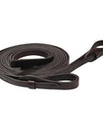 8 Ft Hilason Western Horse Heavy-Duty Barrel Flat Split Reins Genuine Leather Black
