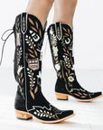 Houston Rodeo Ladies Knee High 2026 Limited Edition - Jet Black