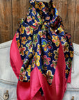 35X35" Pink Flowers Wild Rag / Scarf WR3109