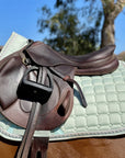 Satin Classic Jump Saddle Pad - Mint Sorbet