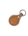 Round Leather Key Chains