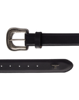 1.5 Woven Laced Belt with Single Buckle - Jet Black