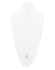 Lahana Green Chrysoprase and Sterling Silver Necklace