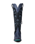 Tessa Knee High - Navy Suede