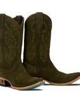 Sandaga Midi - Olive Suede