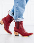 Western Chelsea Bootie - Smoldering Ruby