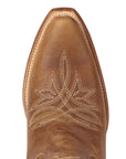 Desert Clay Knee High Western Boots With Premium Calfskin Leather Construction Details