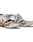 Cutout Slingback Mule in Ceramic Crackle