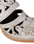 Cutout Slingback Mule in Ceramic Crackle