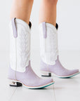 Lexington Boot - Lovely Lavender/Matte White