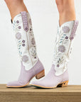 Kenzie Boot - Lovely Lavender/Matte White