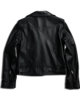 Basic Biker Jacket - Jet Black Leather