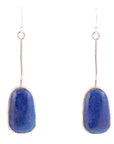 Madeleine Blue Lapis and Sterling Silver Drop Earrings