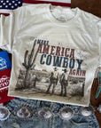 Make America Cowboy Again Western Scene Graphic Tee